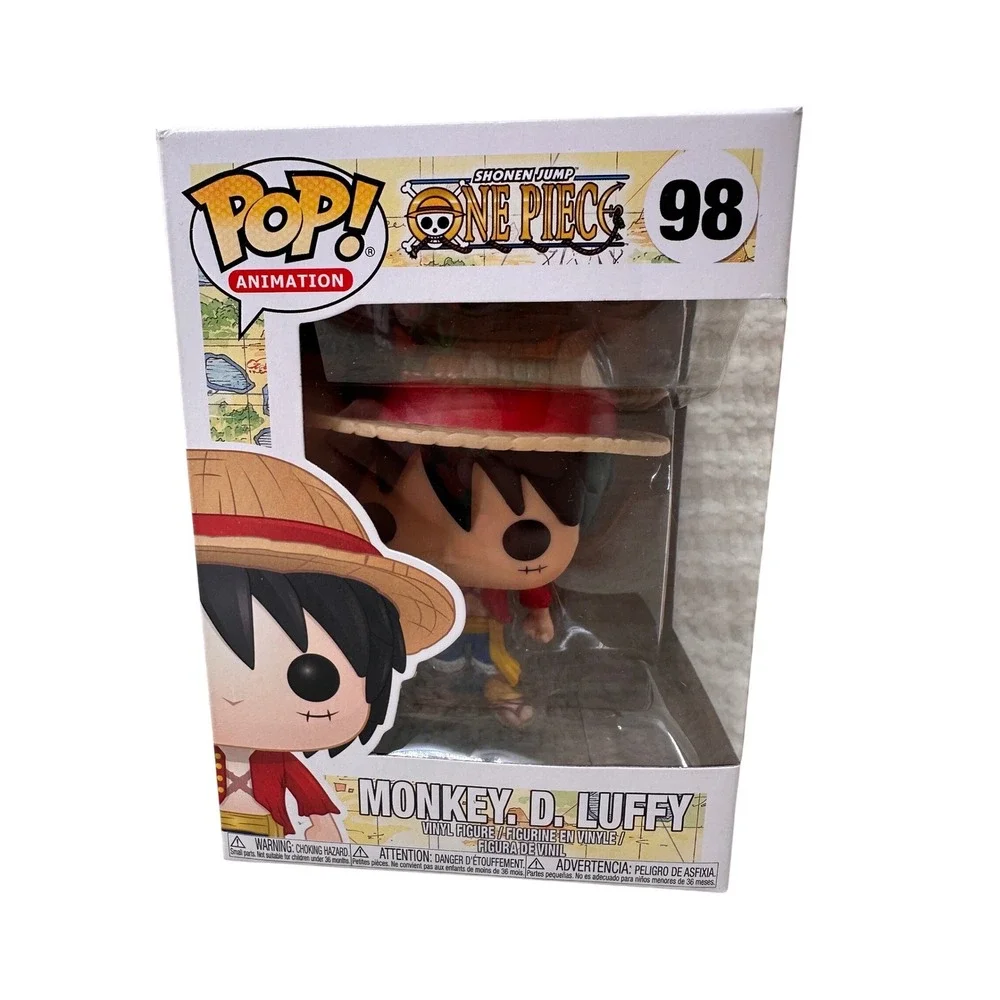 Funko Pop One Piece Monkey D Luffy 98 Vinyl Figure Anime Collectible Toy New Box
